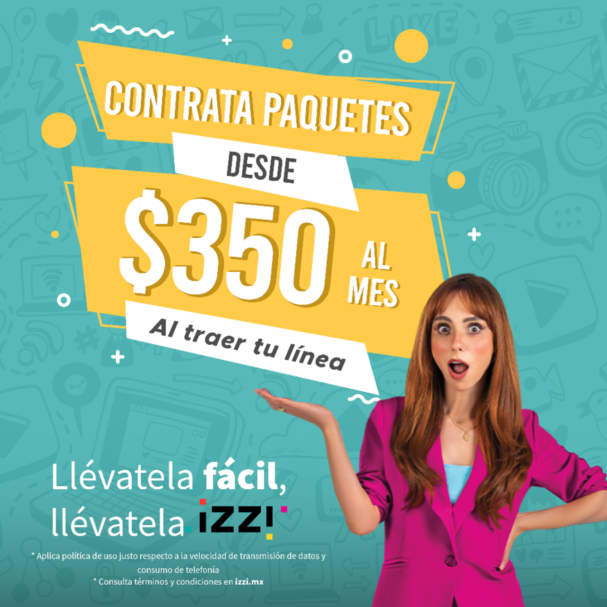 IZZI promotional graphic